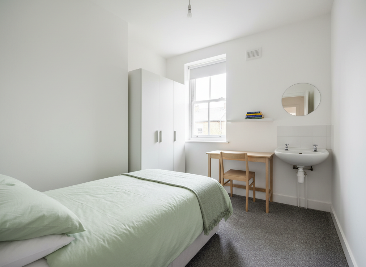 Sample image: furnished single room in a large shared house